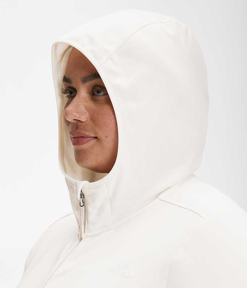 The North Face Plus Canyonlands Hoodie Fleecejackor Dam Vita | SE JKEYQI