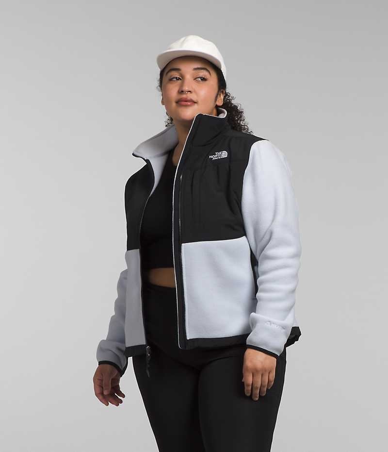 The North Face Plus Denali Fleecejackor Dam Svarta Vita | SVERIGE SVEGJQ