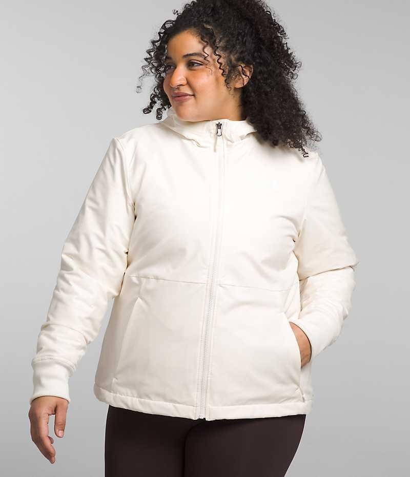 The North Face Plus Shelbe Raschel Hoodie Softshelljacka Dam Vita | SVERIGE HNMBRU