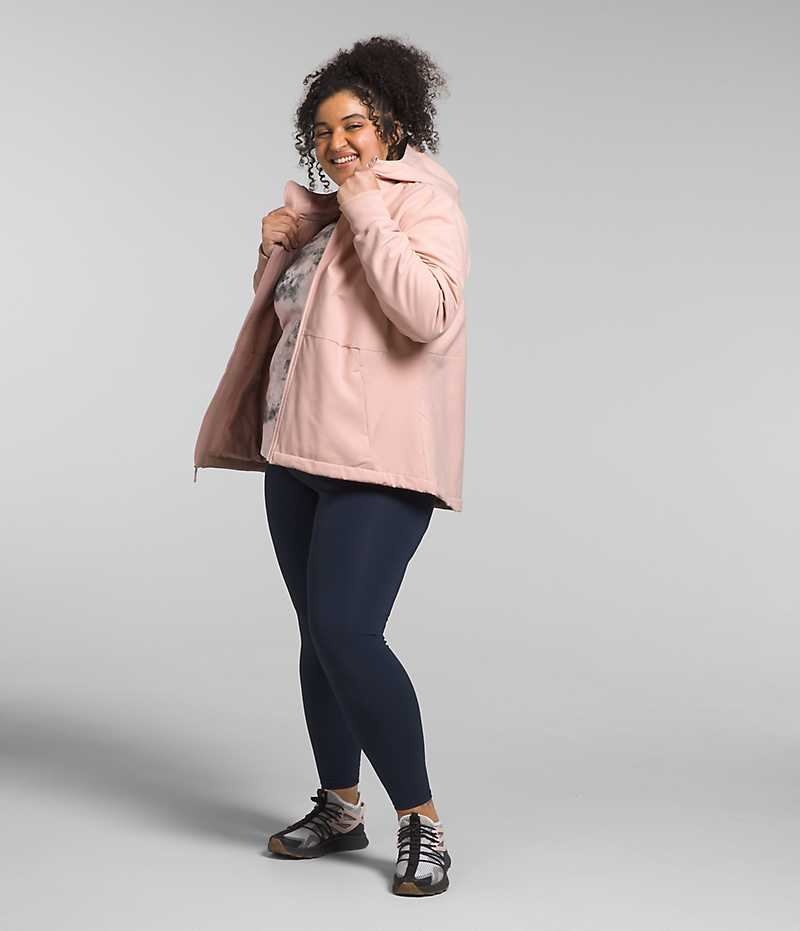 The North Face Plus Shelbe Raschel Hoodie Softshelljacka Dam Rosa | STOCKHOLM JCSIXT