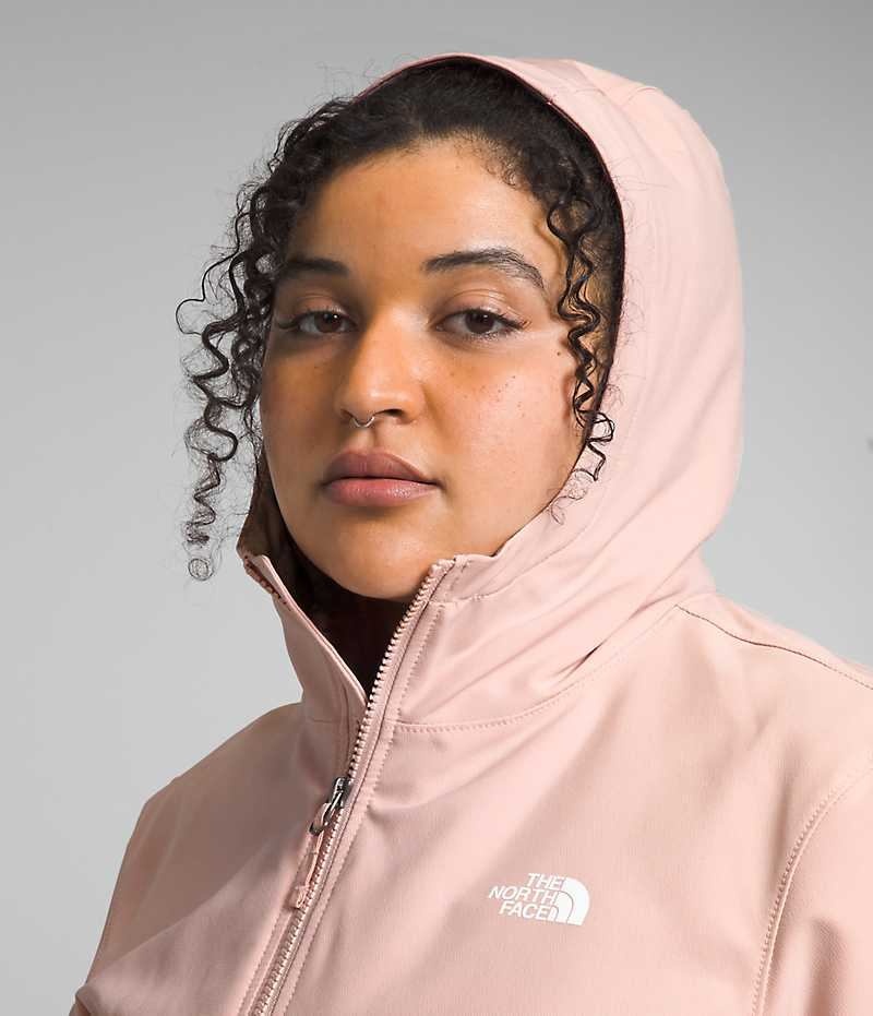 The North Face Plus Shelbe Raschel Hoodie Softshelljacka Dam Rosa | STOCKHOLM JCSIXT