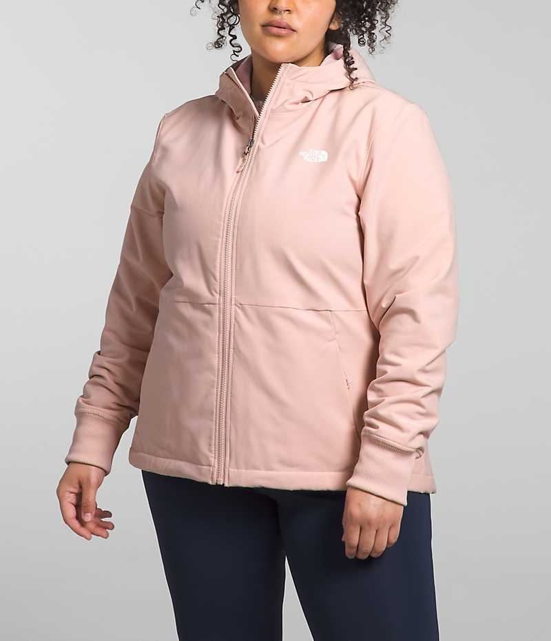 The North Face Plus Shelbe Raschel Hoodie Softshelljacka Dam Rosa | STOCKHOLM JCSIXT