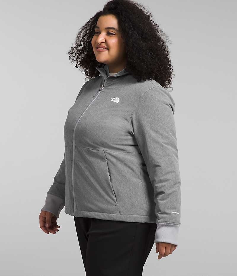 The North Face Plus Shelbe Raschel Hoodie Softshelljacka Dam Grå | SE EGVOPU