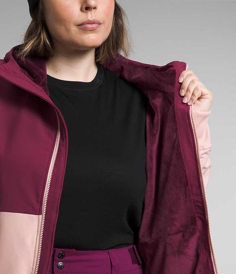 The North Face Plus Shelbe Raschel Hoodie Softshelljacka Dam Rosa | SE WKDJRH