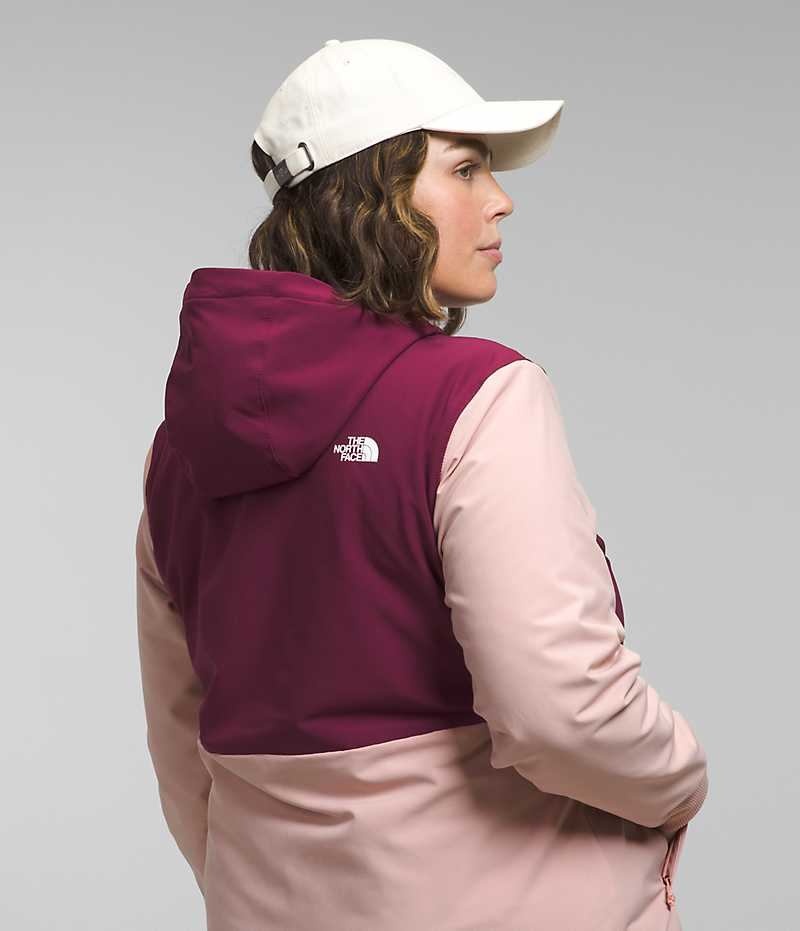 The North Face Plus Shelbe Raschel Hoodie Softshelljacka Dam Rosa | SE WKDJRH