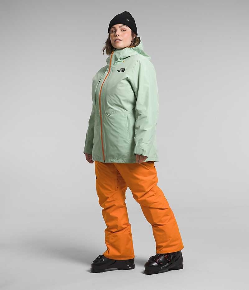 The North Face Plus ThermoBall™ Eco Snow Triclimate® Isolerade Jackor Dam Mintgröna | SVERIGE ATGYPS