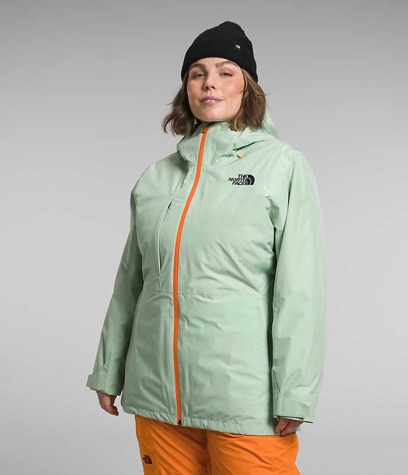 The North Face Plus ThermoBall™ Eco Snow Triclimate® Isolerade Jackor Dam Mintgröna | SVERIGE ATGYPS