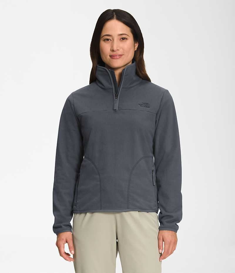 The North Face Polar Osito ¼-Zip Sweatshirt Dam Grå | SVERIGE VXPJIG