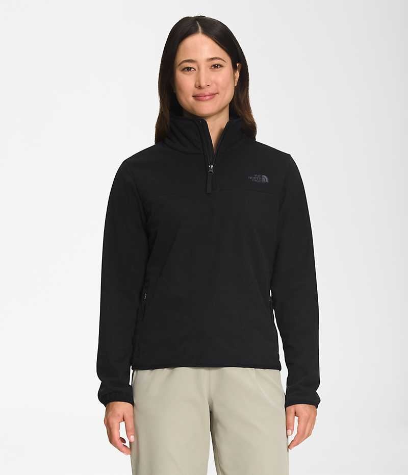 The North Face Polar Osito ¼-Zip Sweatshirt Dam Svarta | STOCKHOLM CGPONI