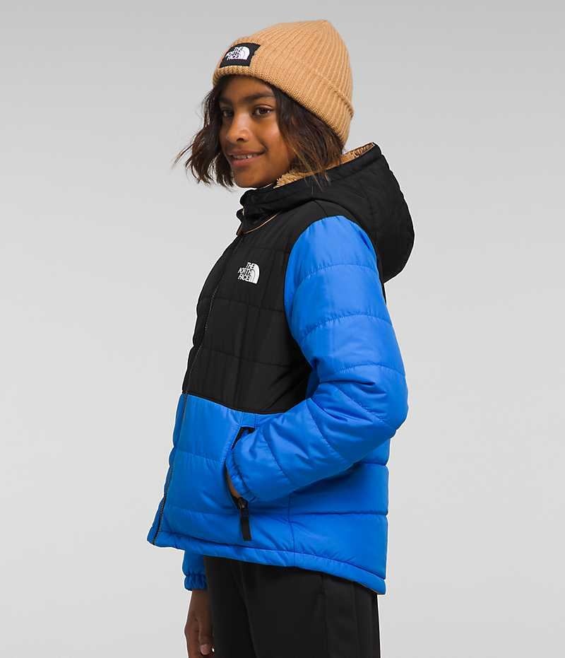 The North Face Reversible Mt Chimbo Full-Zip Hooded Fleecejackor Pojke Blå | STOCKHOLM FZCBUO