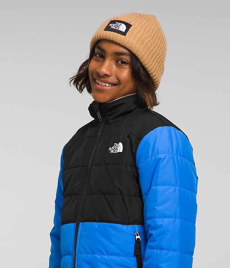 The North Face Reversible Mt Chimbo Full-Zip Hooded Fleecejackor Pojke Blå | STOCKHOLM FZCBUO