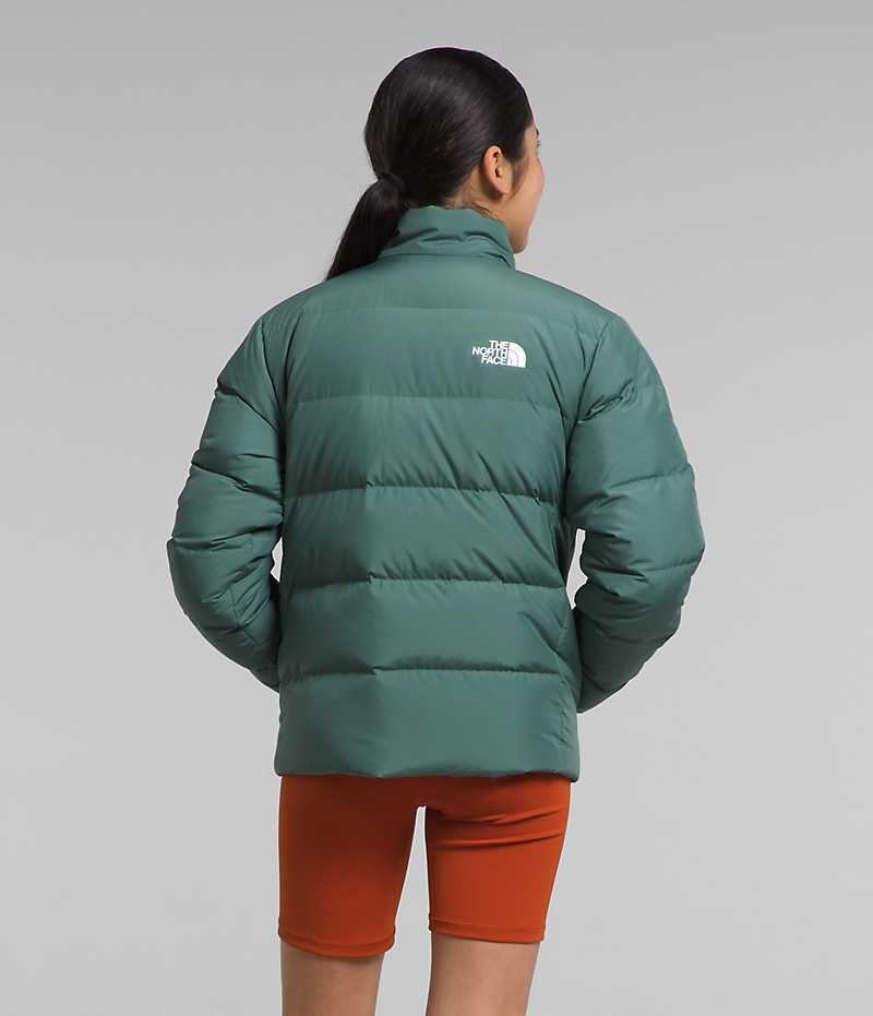 The North Face Reversible North Dunjacka Tjej Gröna | STOCKHOLM CQYBFM