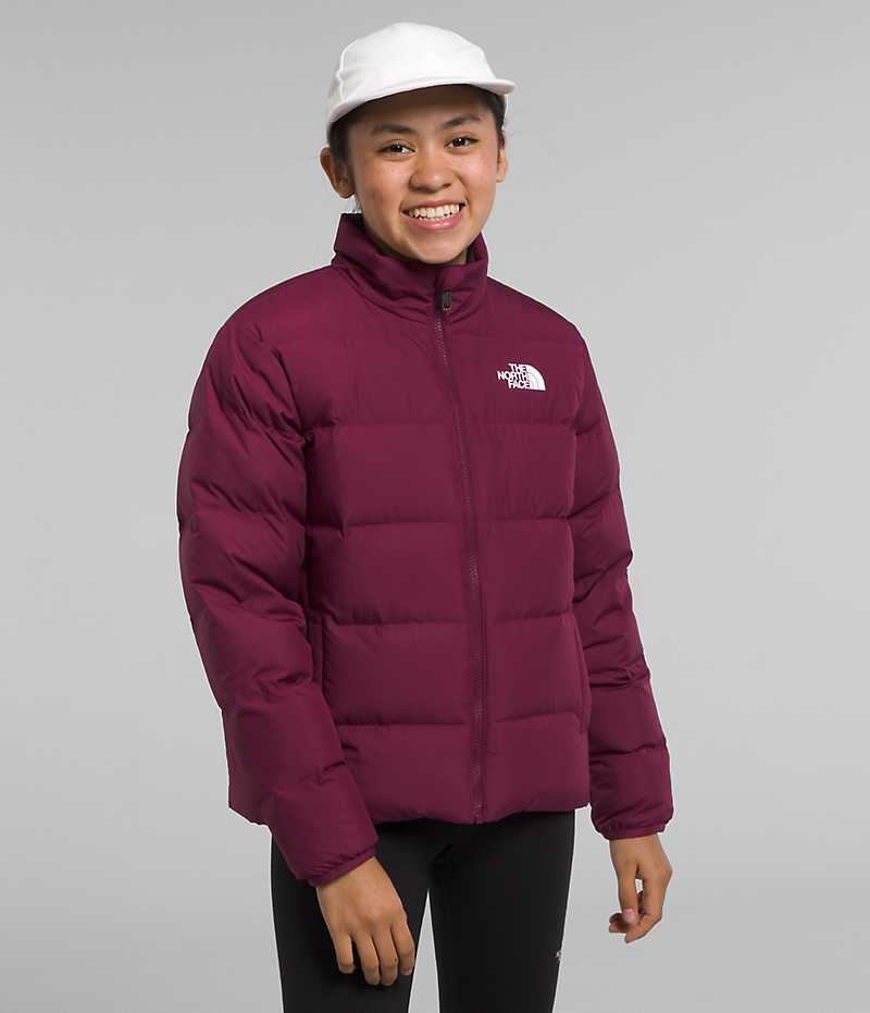 The North Face Reversible North Dunjacka Tjej Vinröda | SVERIGE ZMIEFP