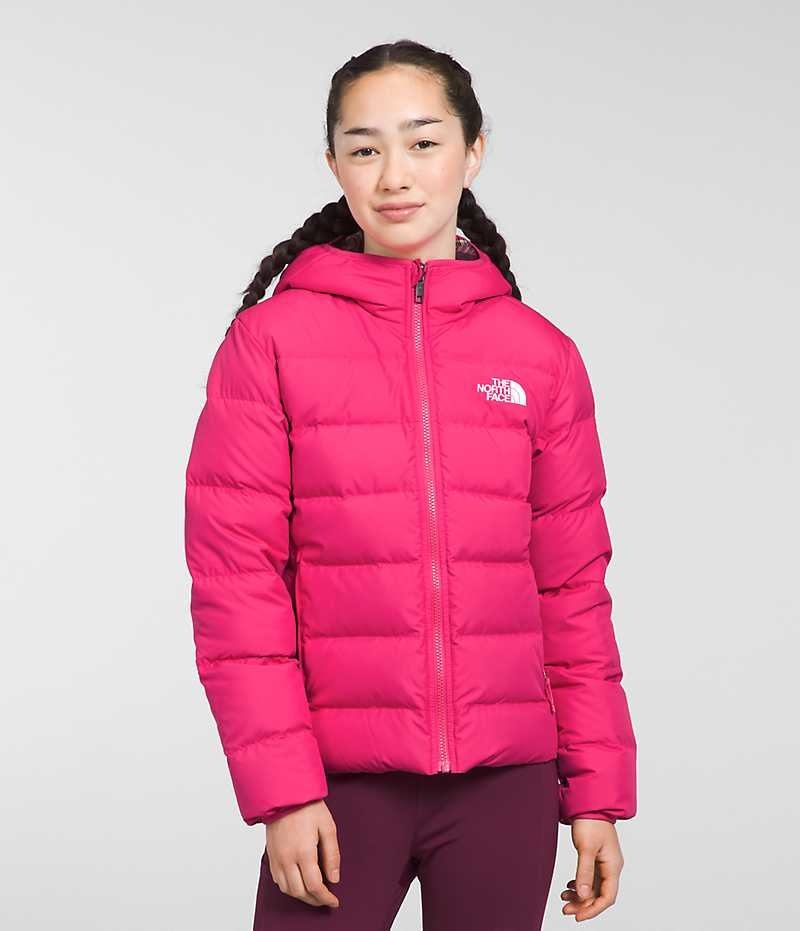 The North Face Reversible North Hooded Dunjacka Tjej Rosa | SE GRLSQC