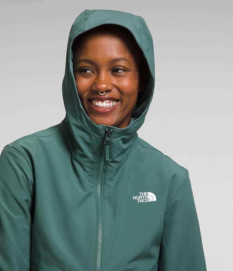 The North Face Shelbe Raschel Hoodie Softshelljacka Dam Gröna | SE GVPMRZ