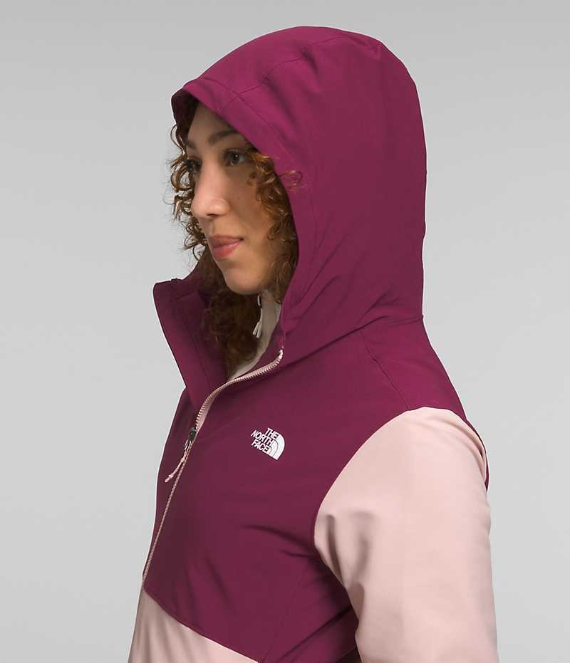 The North Face Shelbe Raschel Hoodie Softshelljacka Dam Rosa | SE CSEPBD