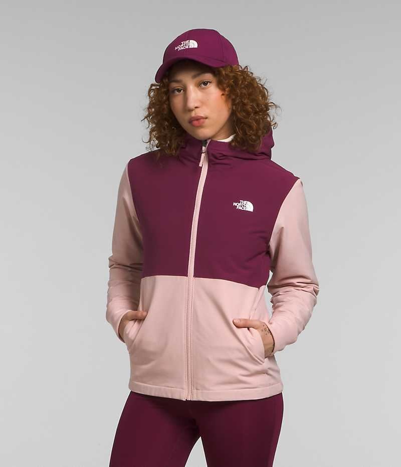 The North Face Shelbe Raschel Hoodie Softshelljacka Dam Rosa | SE CSEPBD