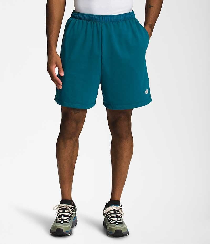 The North Face Simple Logo Fleece Shorts Herr Blå | SVERIGE IUAEVB