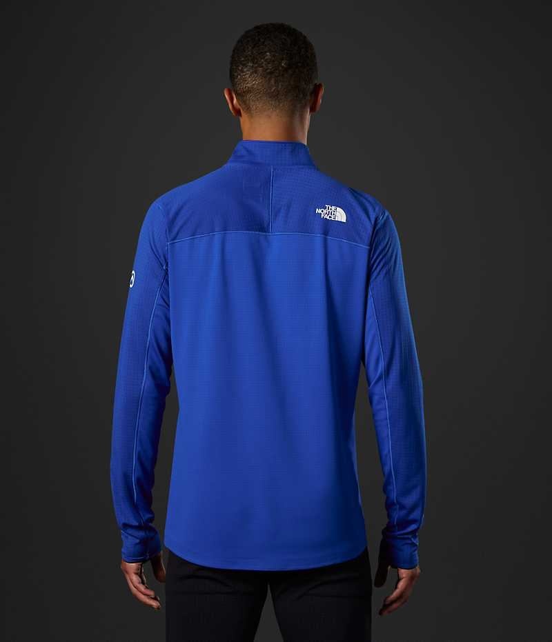 The North Face Summit Series Crevasse ½-Zip Sweatshirt Herr Blå | SVERIGE QEPZML