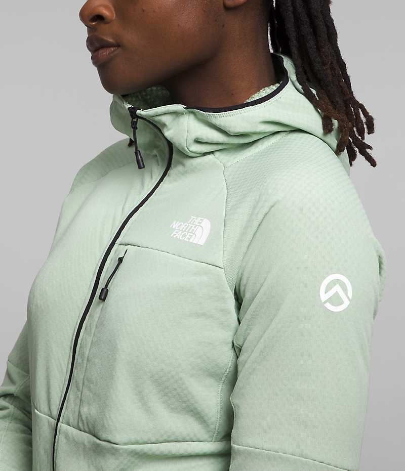 The North Face Summit Series FUTUREFLEECE™ Full-Zip Hoodie Fleecejackor Dam Mintgröna | SVERIGE RPCLOF