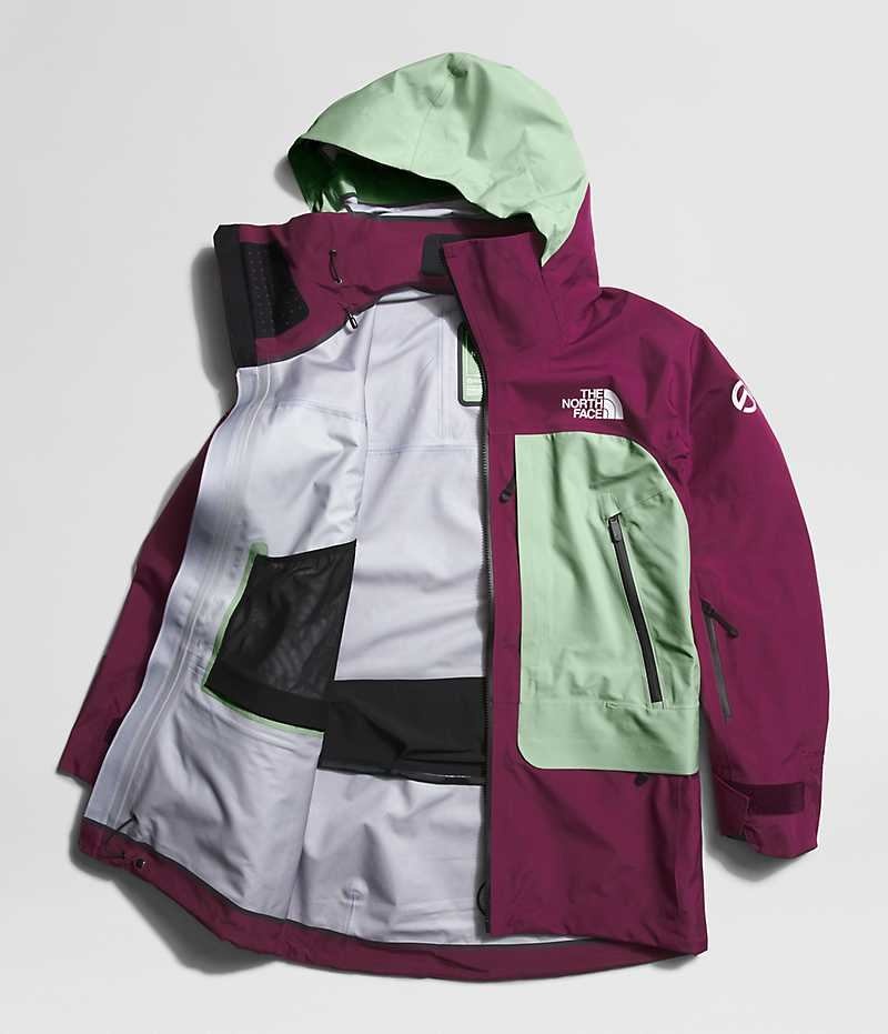 The North Face Summit Series Verbier GTX Isolerade Jackor Dam Fuchsia Mintgröna | SVERIGE DYLHFA