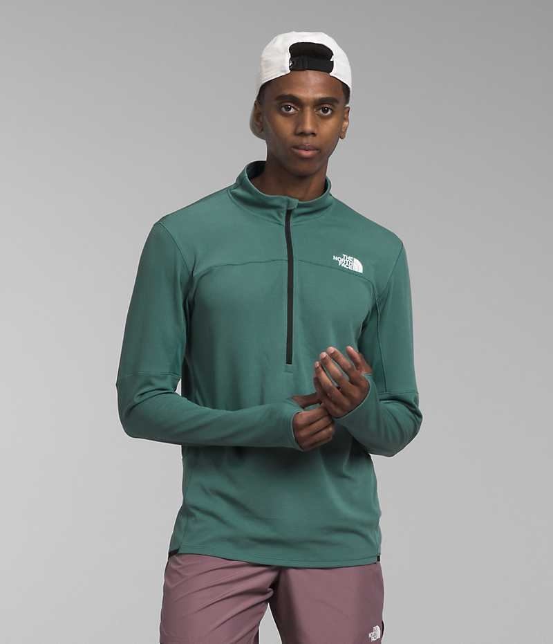 The North Face Sunriser ¼-Zip Sweatshirt Herr Gröna | SE SRWMZN