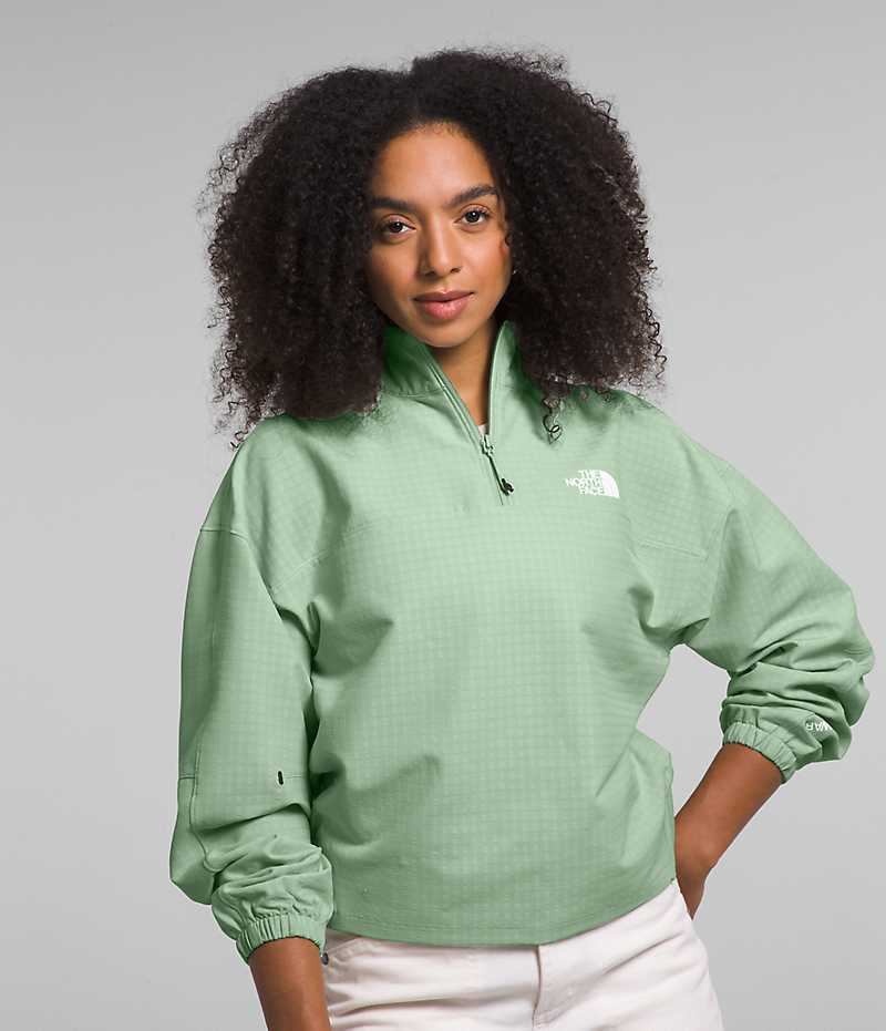 The North Face Tekware™ Grid 1/4 Zip Sweatshirt Dam Mintgröna | STOCKHOLM ZBEPKD