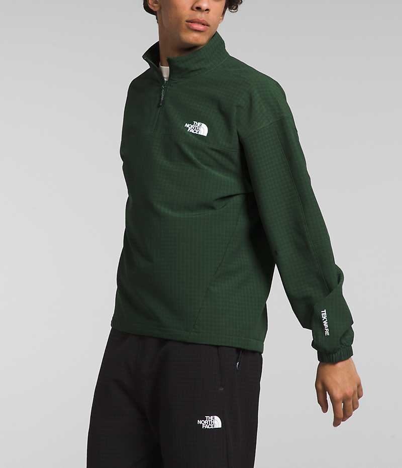 The North Face Tekware™ Grid ¼-Zip Pullover Herr Gröna | STOCKHOLM MZLKPF