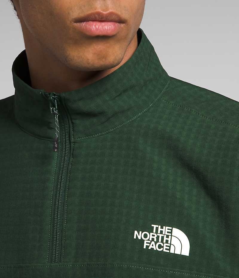 The North Face Tekware™ Grid ¼-Zip Pullover Herr Gröna | STOCKHOLM MZLKPF