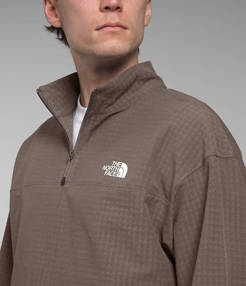 The North Face Tekware™ Grid ¼-Zip Pullover Herr Bruna | SVERIGE GYHDZX