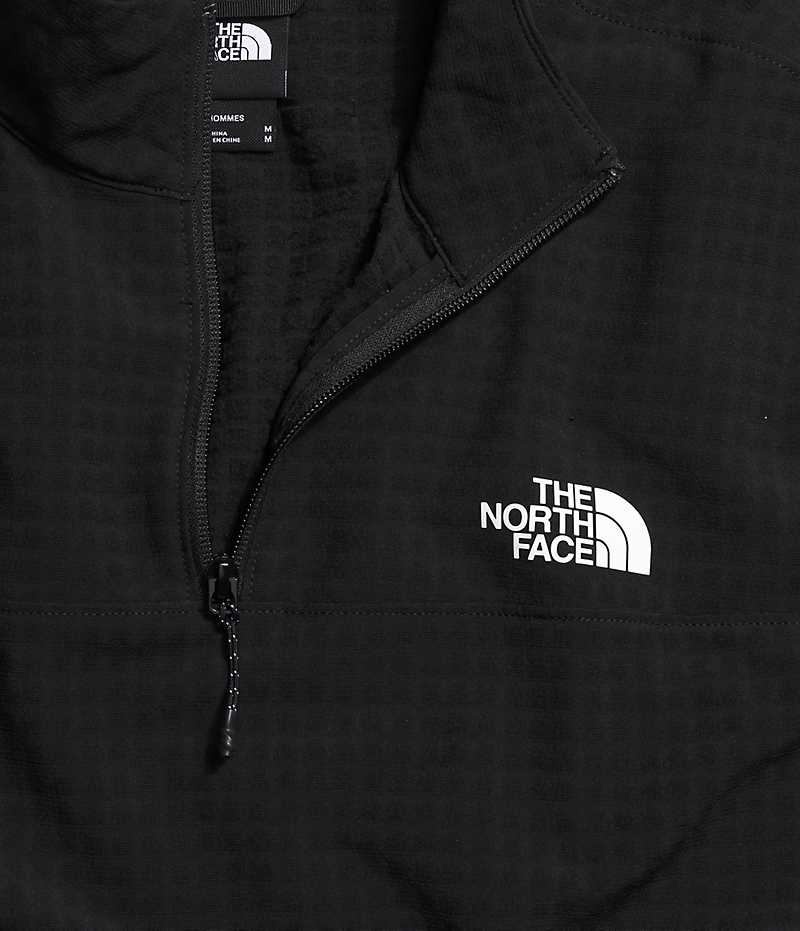 The North Face Tekware™ Grid ¼-Zip Pullover Herr Svarta | STOCKHOLM EHVRNJ