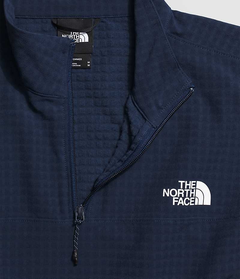 The North Face Tekware™ Grid ¼-Zip Pullover Herr Marinblå | SE JCYVKW