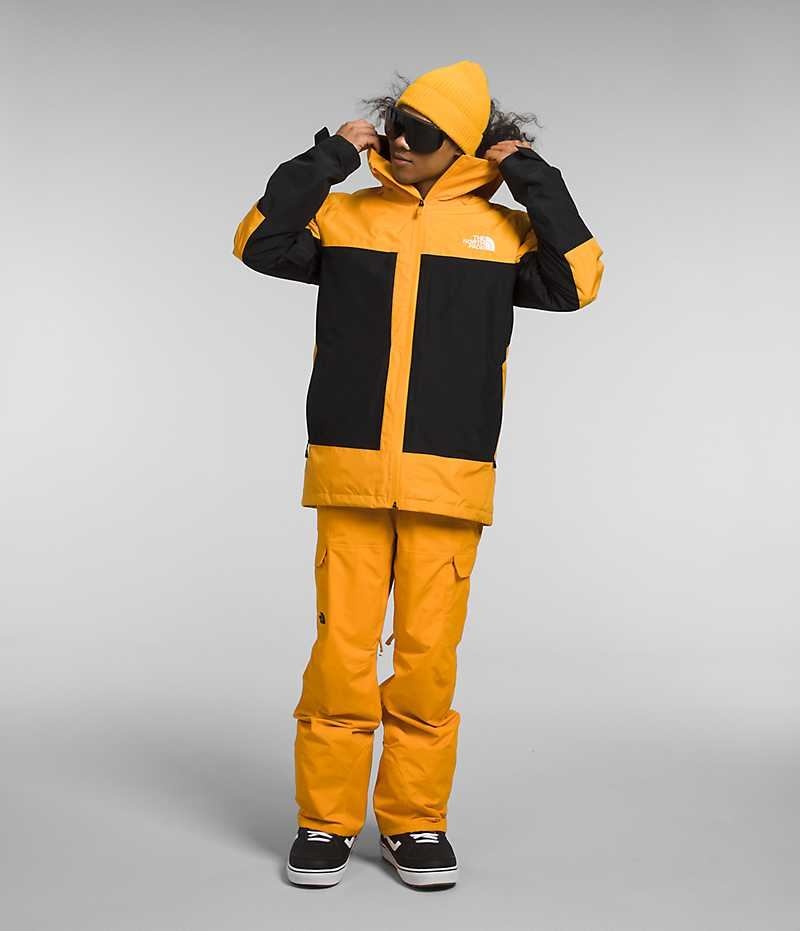 The North Face ThermoBall™ Eco Snow Triclimate® Huvjacka Herr Guld Svarta | SVERIGE AYTZDO