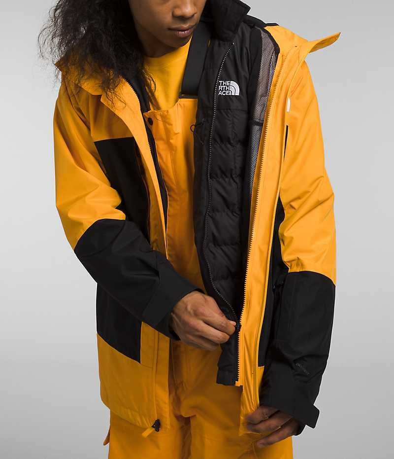 The North Face ThermoBall™ Eco Snow Triclimate® Huvjacka Herr Guld Svarta | SVERIGE AYTZDO