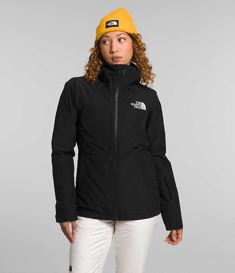 The North Face ThermoBall™ Eco Snow Triclimate® Isolerade Jackor Dam Svarta | STOCKHOLM UMPHES