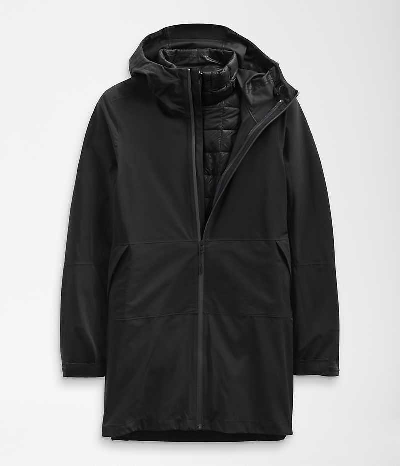 The North Face ThermoBall™ Eco Triclimate® Parka Dam Svarta | STOCKHOLM ZOSADF