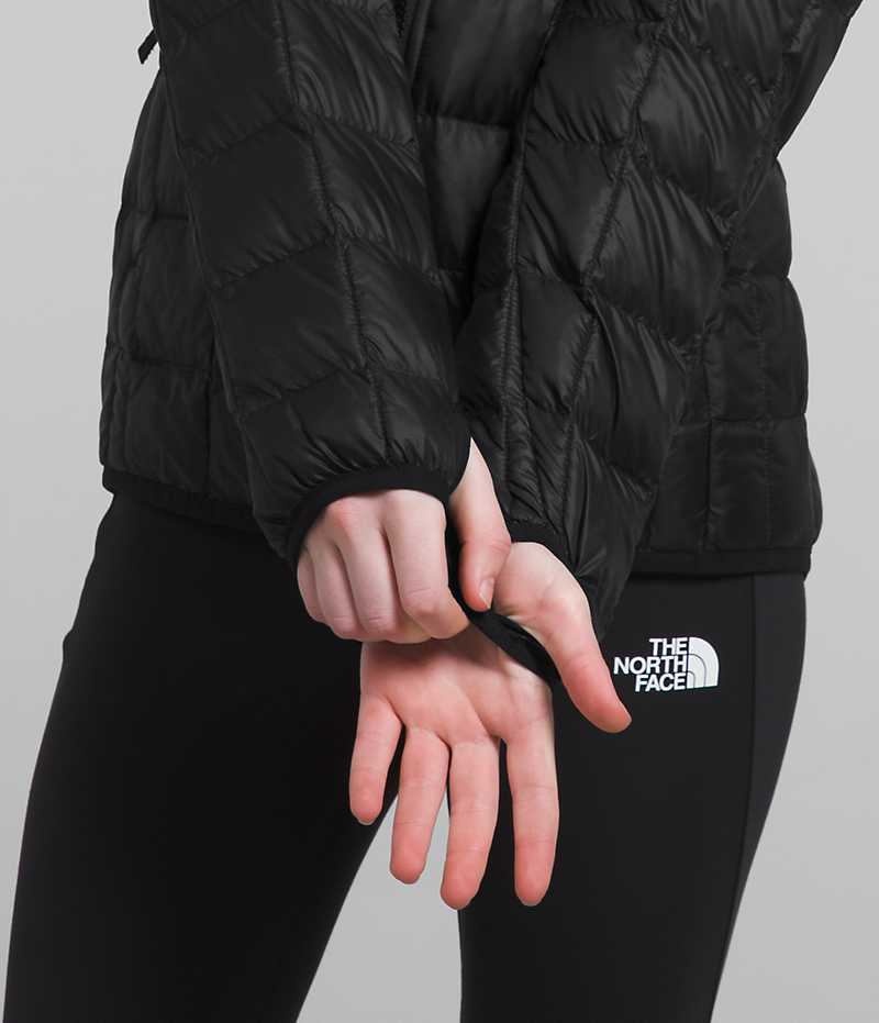 The North Face ThermoBall™ Hooded Dunjacka Tjej Svarta | SE XOFQGE