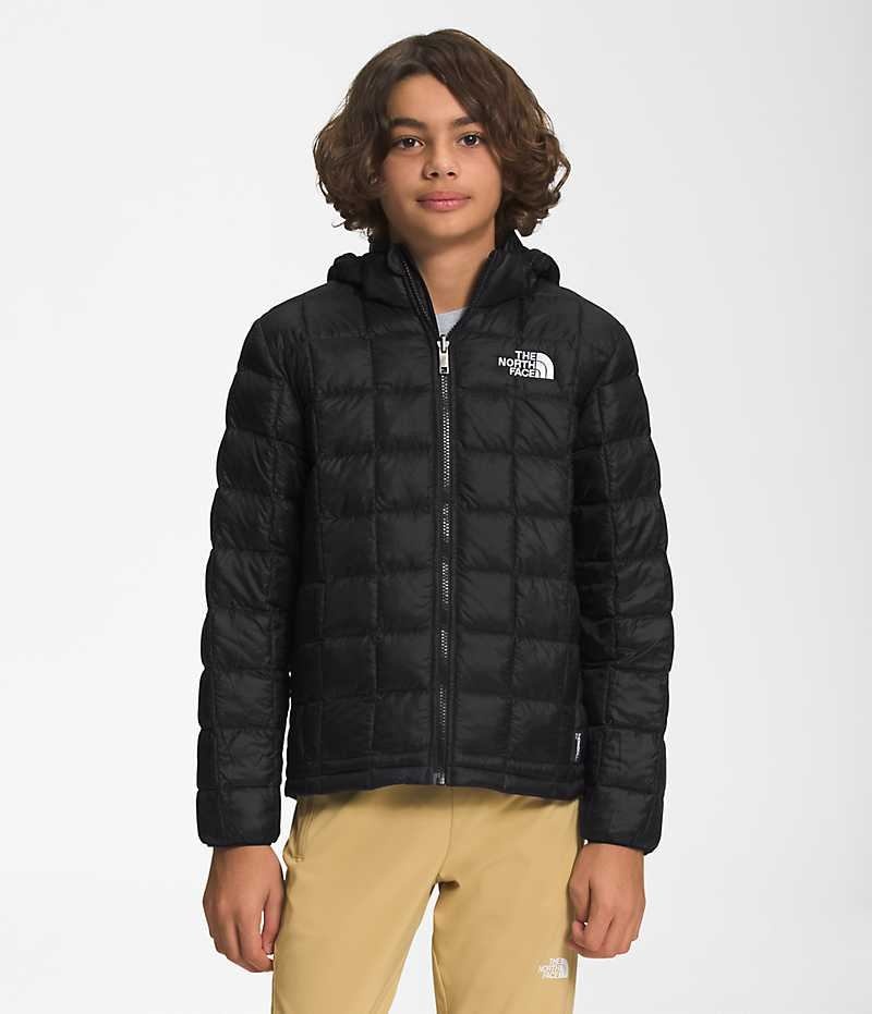 The North Face ThermoBall™ Hooded Dunjacka Pojke Svarta | SVERIGE KTHAQJ