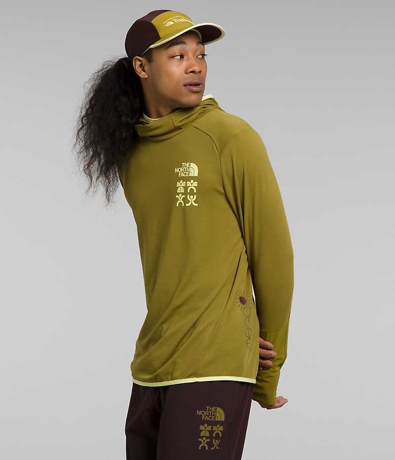 The North Face Trailwear Cerro Alto Hoodie Herr Olivgröna | SVERIGE SEAOIJ