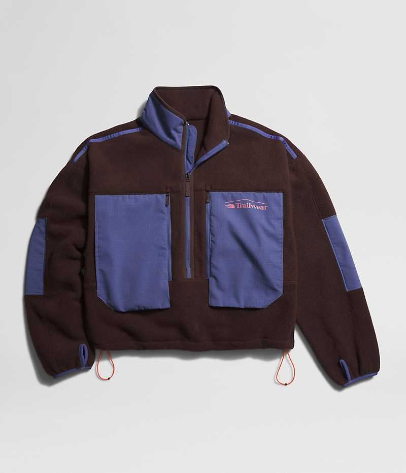 The North Face Trailwear Fantasy Ridge Flash ½-Zip Pullover Dam Bruna Blå | SE WURYTB