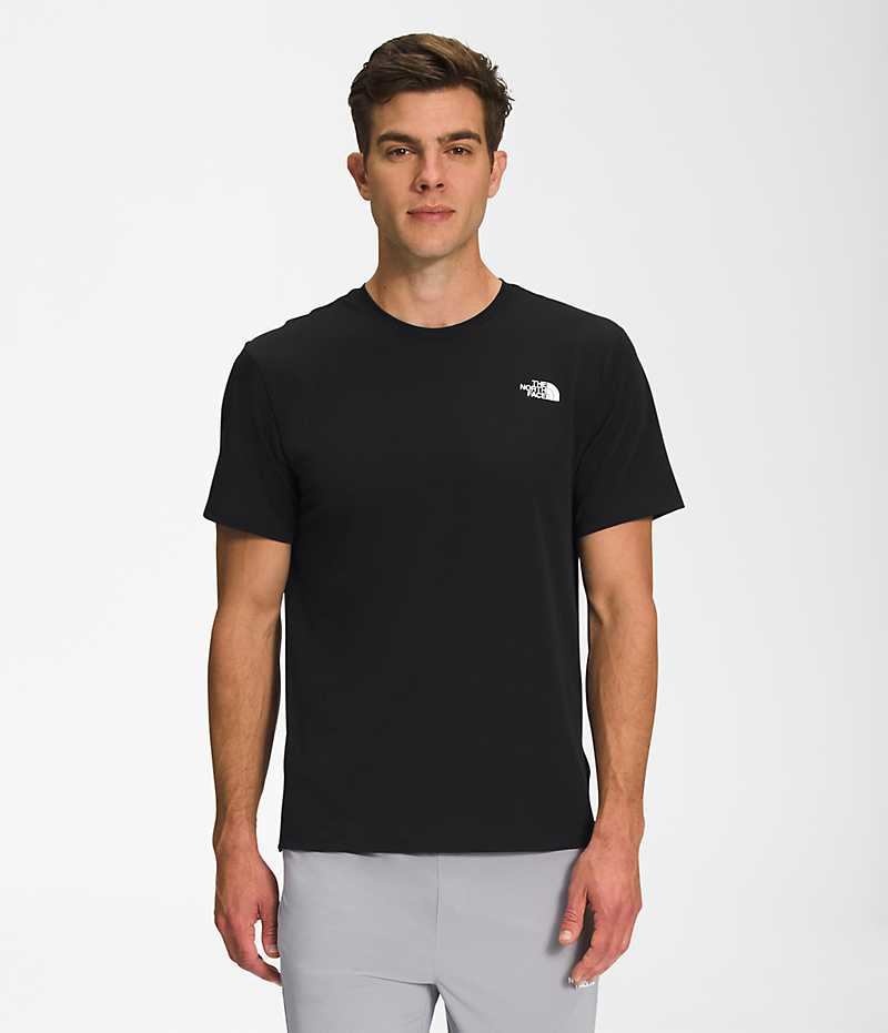 The North Face Wander Korta Sleeve T-Shirt Herr Svarta | SVERIGE NAWJBD